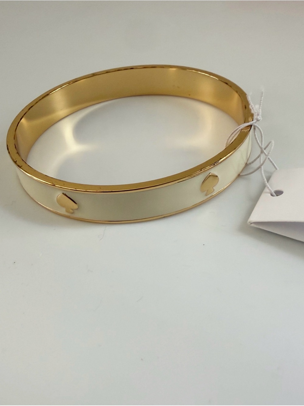 Kate Spade Gold Tone Enamel Bangle Bracelet - Picture 2 of 11
